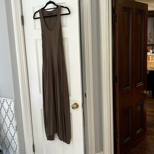 Jarbo brown sleeveless long dress